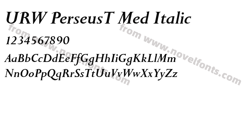 URW PerseusT Med ItalicPreview