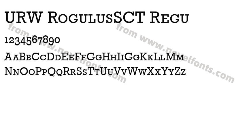 URW RogulusSCT ReguPreview