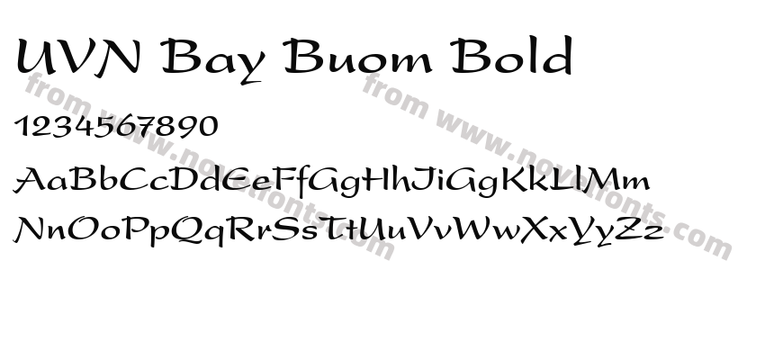 UVN Bay Buom BoldPreview