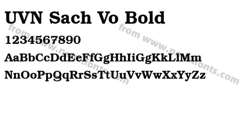 UVN Sach Vo BoldPreview