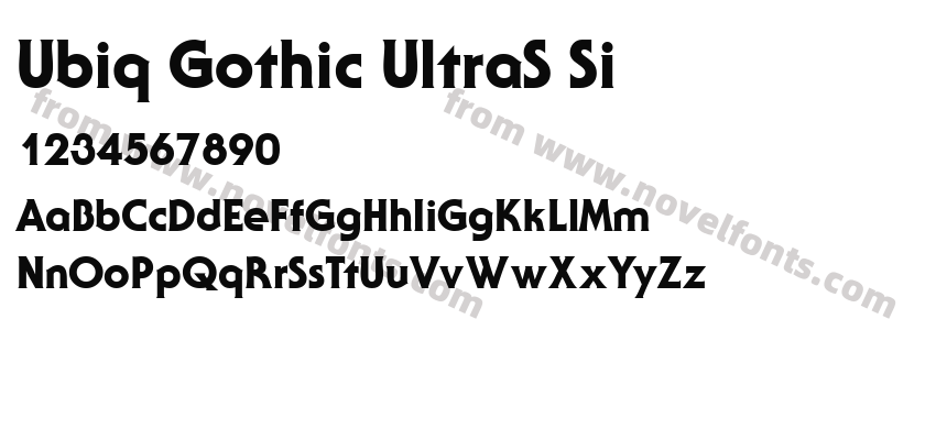 Ubiq Gothic UltraS SiPreview