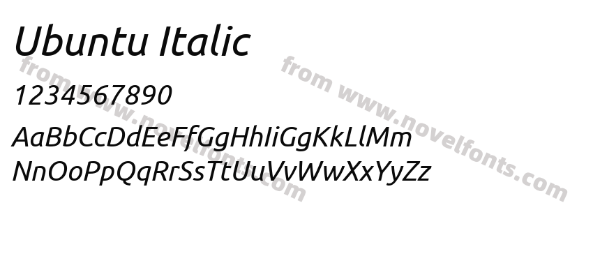 Ubuntu ItalicPreview