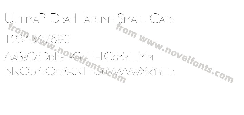 UltimaP Dba Hairline Small CapsPreview