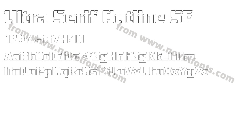 Ultra Serif Outline SFPreview