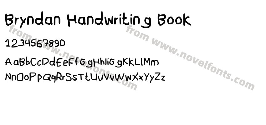 Bryndan Handwriting BookPreview