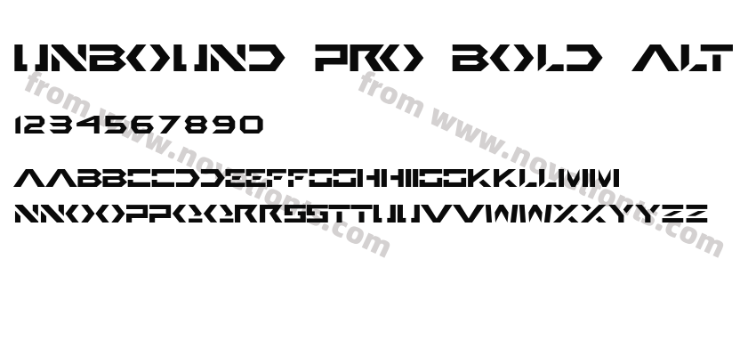 Unbound Pro Bold AltPreview