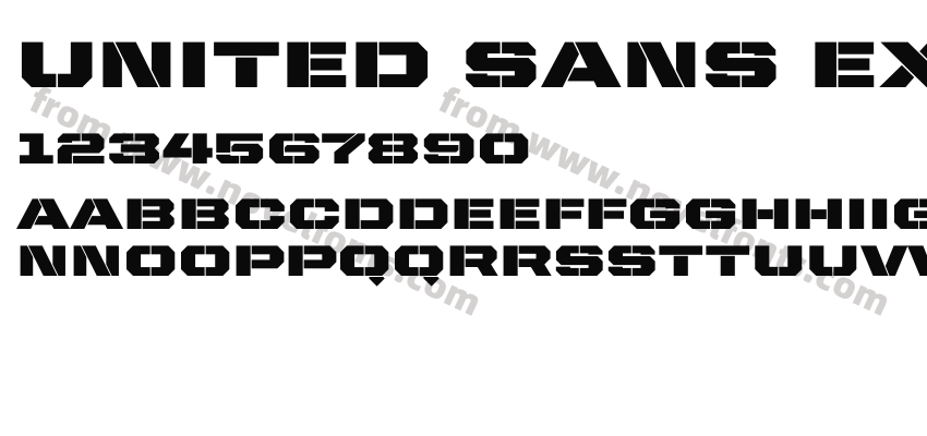 United Sans Ext StencilPreview