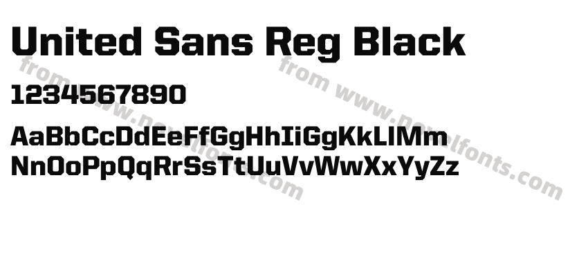 United Sans Reg BlackPreview