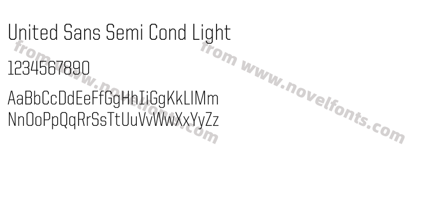 United Sans Semi Cond LightPreview