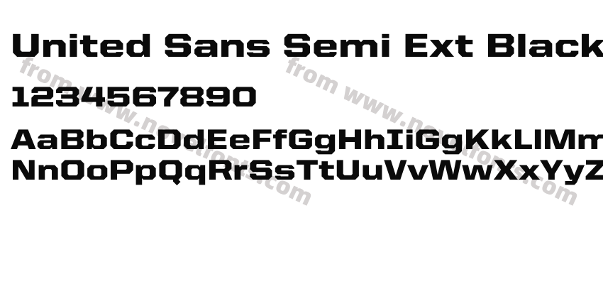 United Sans Semi Ext BlackPreview