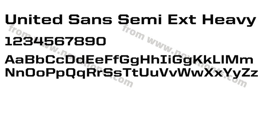 United Sans Semi Ext HeavyPreview