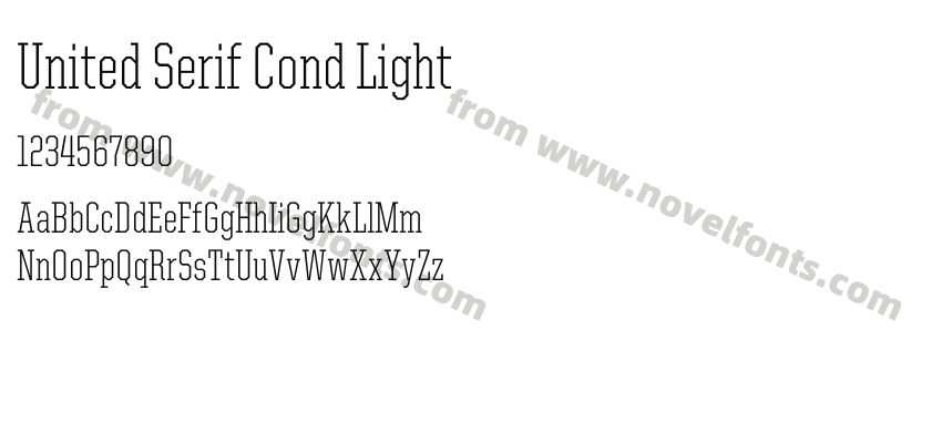 UnitedSerifCond-LightPreview