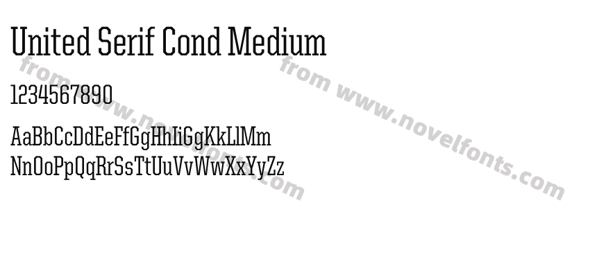 United Serif Cond MediumPreview