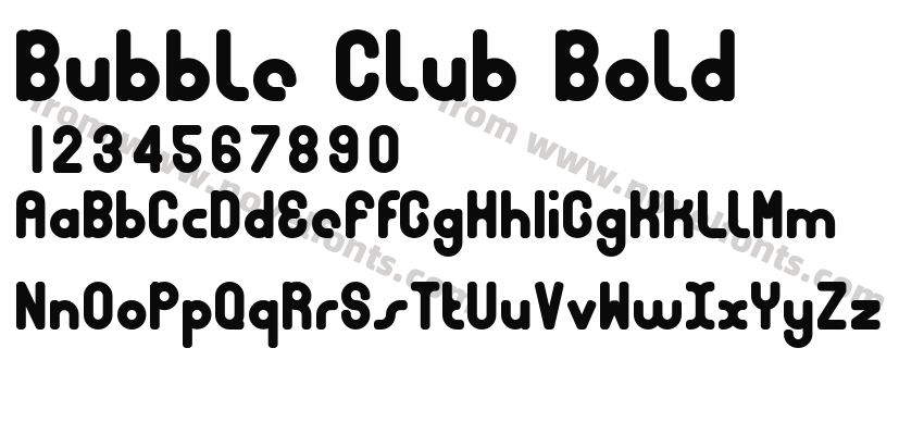 Bubble Club BoldPreview