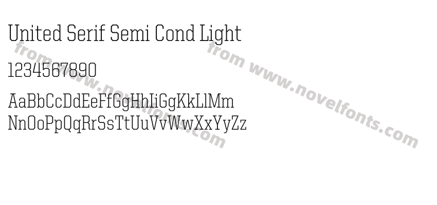 United Serif Semi Cond LightPreview