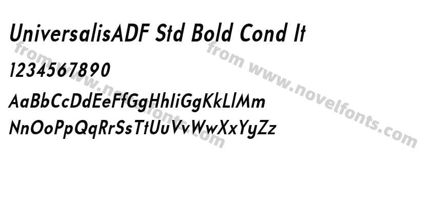 UniversalisADF Std Bold Cond ItPreview