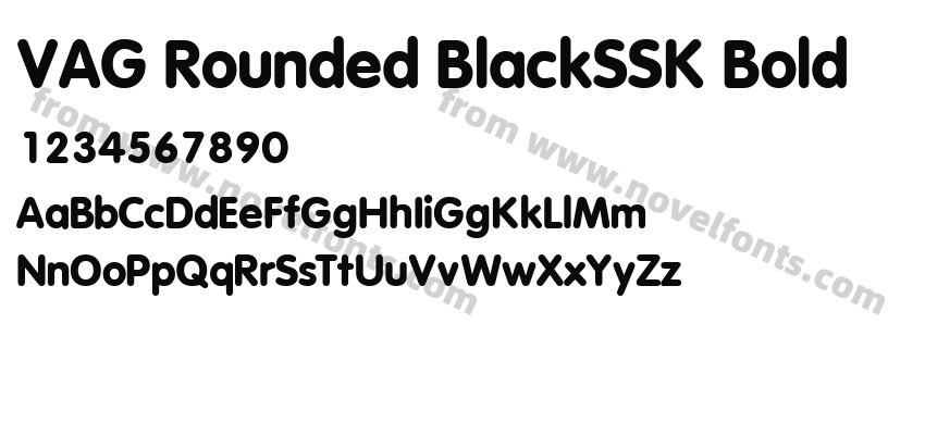 VAG Rounded BlackSSK BoldPreview