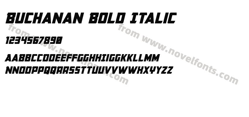 Buchanan Bold ItalicPreview