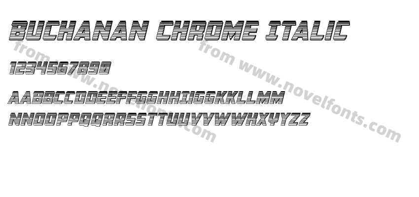 Buchanan Chrome ItalicPreview