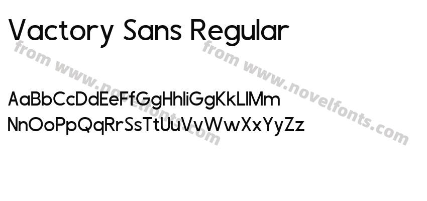 Vactory Sans RegularPreview