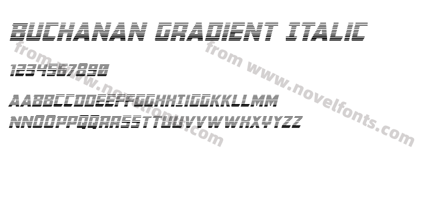 Buchanan Gradient ItalicPreview