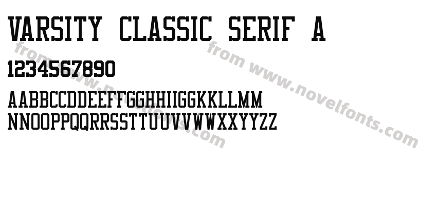 Varsity Classic Serif APreview