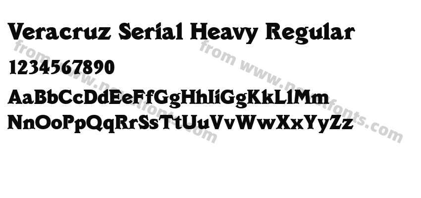 Veracruz Serial Heavy RegularPreview