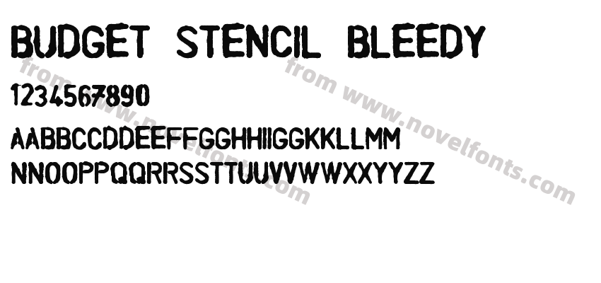 Budget Stencil BleedyPreview