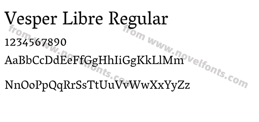 Vesper Libre RegularPreview