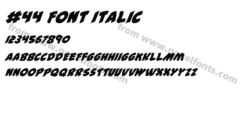 #44 Font ItalicPreview