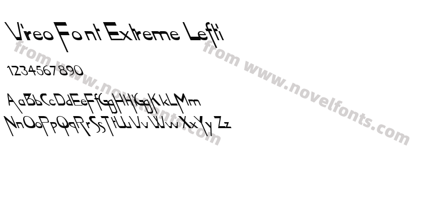 Vireo Font Extreme LeftiPreview