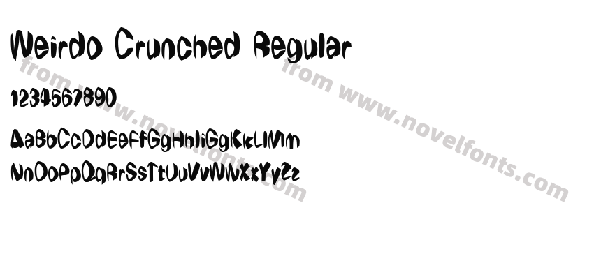 Weirdo Crunched RegularPreview