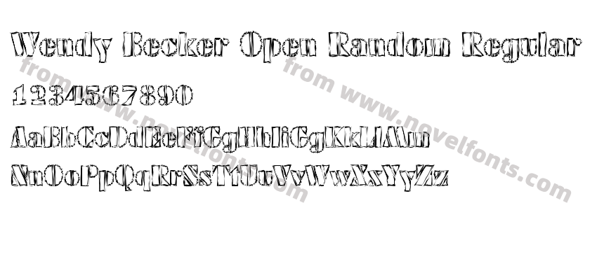 Wendy Becker Open Random RegularPreview