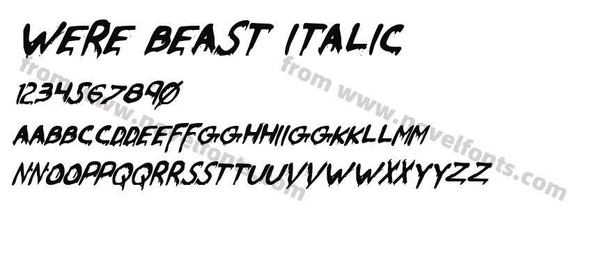 Were Beast ItalicPreview