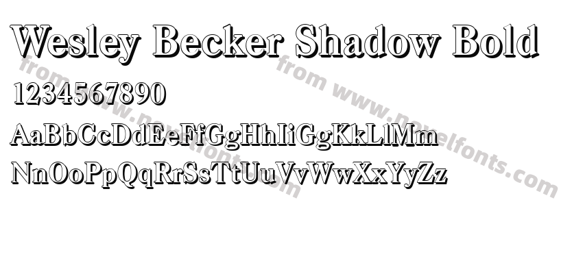 Wesley Becker Shadow BoldPreview