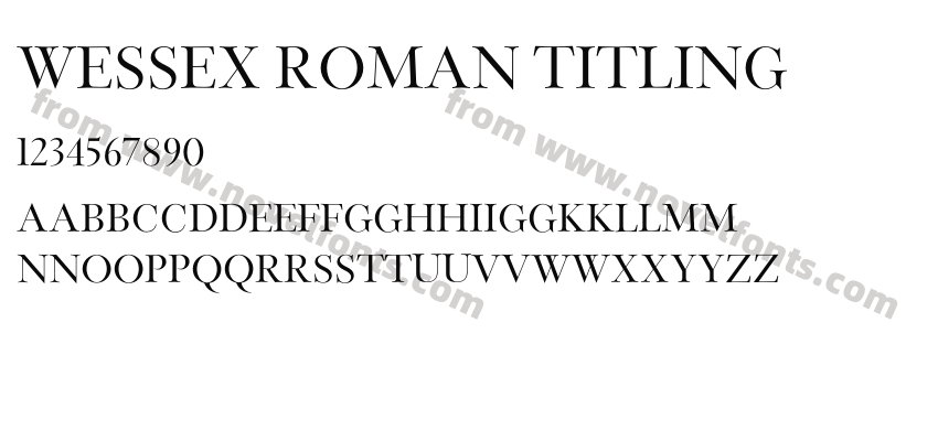 Wessex Roman TitlingPreview