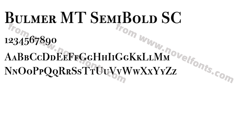 Bulmer MT SemiBold SCPreview