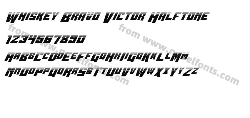 Whiskey Bravo Victor HalftonePreview