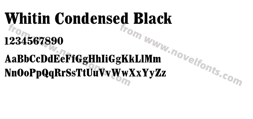 Whitin Condensed BlackPreview