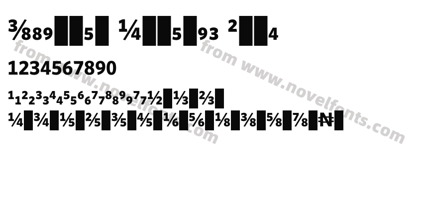 Whitney Numeric BoldPreview