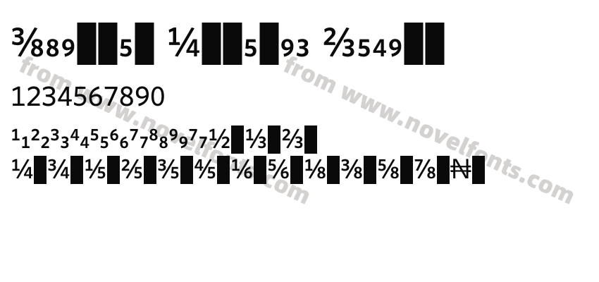 Whitney Numeric MediumPreview