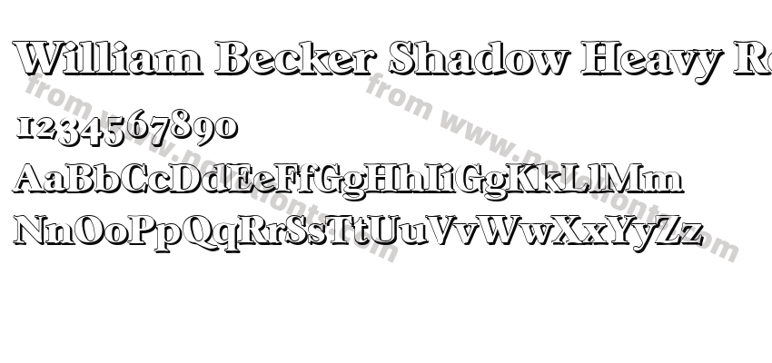 William Becker Shadow Heavy RegularPreview