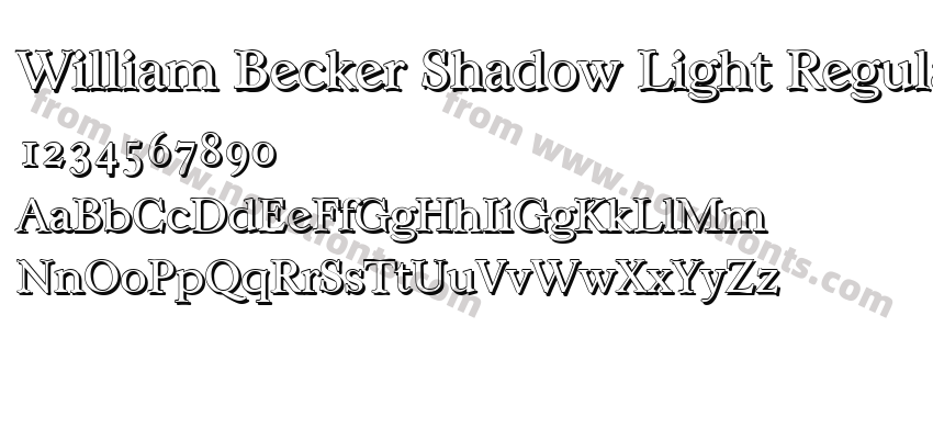 William Becker Shadow Light RegularPreview