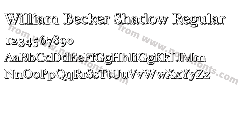 William Becker Shadow RegularPreview