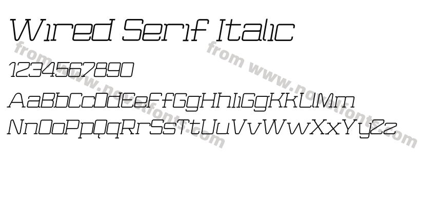 Wired Serif ItalicPreview