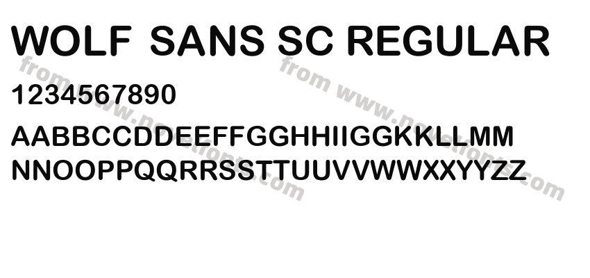 Wolf Sans SC RegularPreview