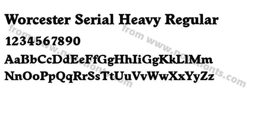 Worcester Serial Heavy RegularPreview