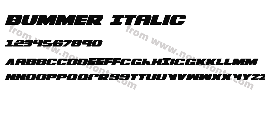 Bummer ItalicPreview