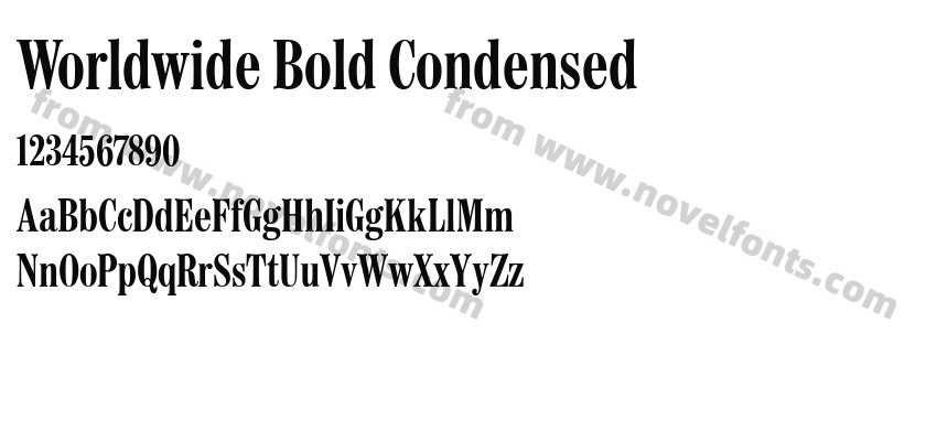 Worldwide Bold CondensedPreview