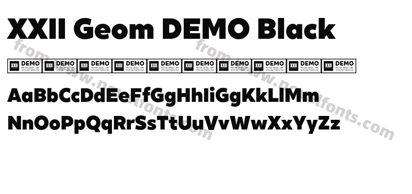 XXII Geom DEMO BlackPreview